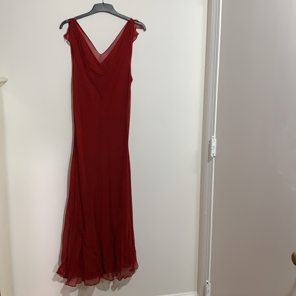 RTW Charleston 100% silk bias-cut dress size xxl - Picture 5 of 6